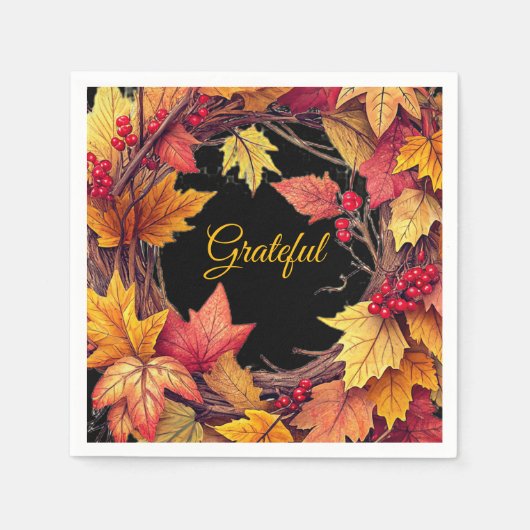 Serviette En Papier Thanksgiving paper  (Devant)