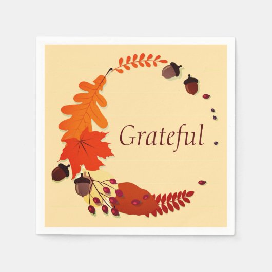 Serviette En Papier Thanksgiving paper plates (Devant)