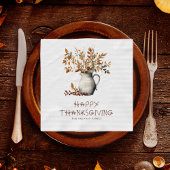 Serviette En Papier Thanksgiving Russe Friendsgiving Dîner Automne