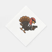 Serviette En Papier Thanksgiving Secret Agent Turkey Classic T-Shirt (Coin)