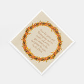 Serviette En Papier Thanksgiving Thankful Bible Verse Napkins 6.5" (Coin)