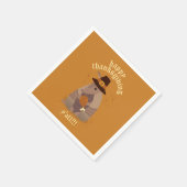 Serviette En Papier Thanksgiving Turkey Leg Armadillo Texas (Coin)