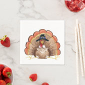 Serviette En Papier Thanksgiving Turquie (En situation)