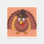 Serviette En Papier Thanksgiving Turquie (Devant)