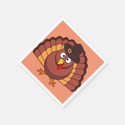 Serviette En Papier Thanksgiving Turquie (Coin)