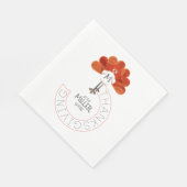 Serviette En Papier Thanksgiving Turquie (Coin)