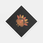 Serviette En Papier Thanksgiving Turquie - Automne Vacances Classique  (Coin)