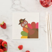 Serviette En Papier Thanksgiving Turquie. Drôle. Humour. (En situation)