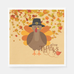 Serviette En Papier Thanksgiving Turquie Papier Napkins / Déjeuner