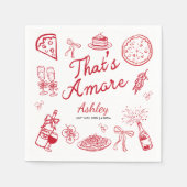Serviette En Papier That's Amore Bridal Shower  (Devant)