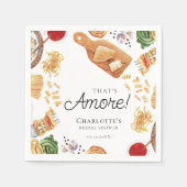 Serviette En Papier That's Amore Italian Script Bridal Shower (Devant)
