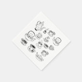 Serviette En Papier Thé (Coin)