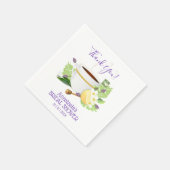 Serviette En Papier Thé à base de plantes avec citron | FÊTE DES MARIÉ (Coin)