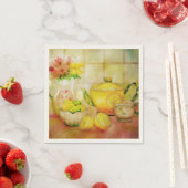 Serviette En Papier Thé au citron (En situation)