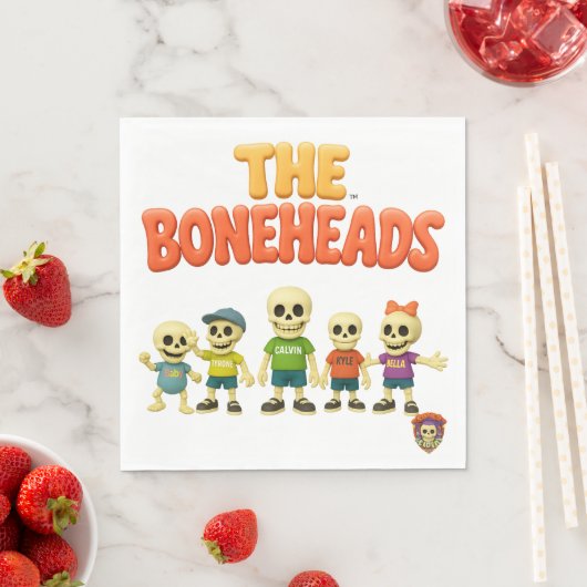 Serviette En Papier The Boneheads™ Bones Academy™ (En situation)