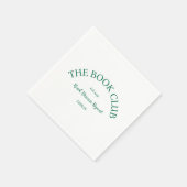 Serviette En Papier The Book Club Crest Lire Discuter Répéter (Coin)