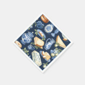 Serviette En Papier Thé dansant de Delft bleu (Coin)