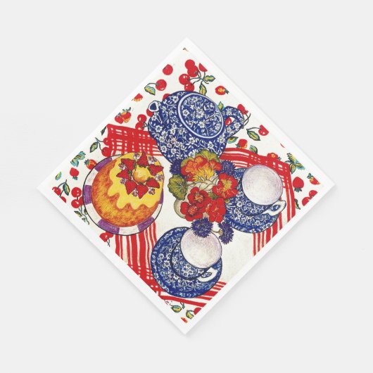 Serviette En Papier Thé de l'après-midi (Coin)