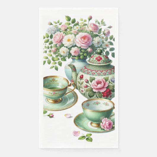 Serviette En Papier Thé de printemps (Devant)