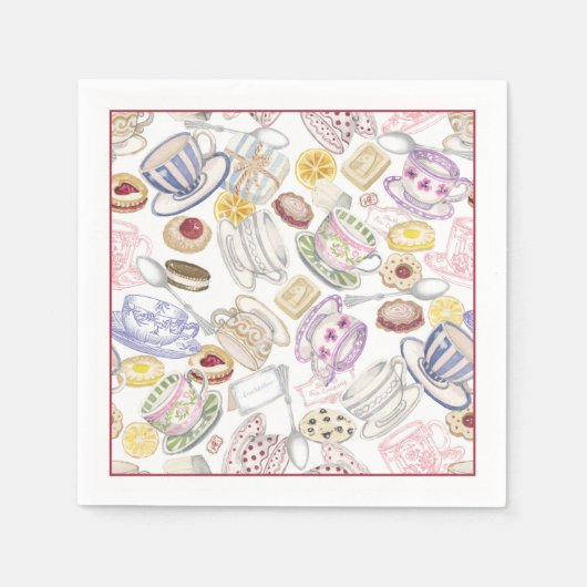 Serviette En Papier Thé et serviettes de fête Cookie (Devant)