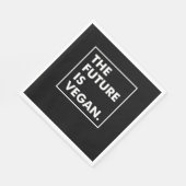 Serviette En Papier The Future Is Vegan (Coin)