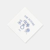 Serviette En Papier The future wife paper napkin (Coin)