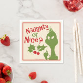 Serviette En Papier The Grinch | Naughty or Nice (En situation)