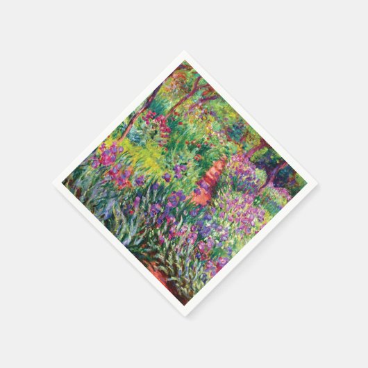 Serviette En Papier The Iris Garden by Claude Monet (Coin)