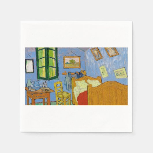 Serviette En Papier The Menacom by Vincent van Gogh (Devant)