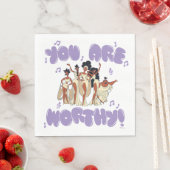 Serviette En Papier The Muses - You Are Worthy Napkins (En situation)