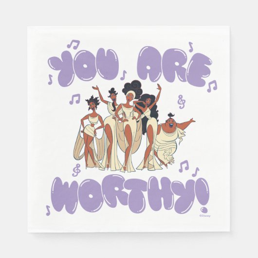 Serviette En Papier The Muses - You Are Worthy Napkins (Devant)