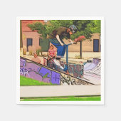 Serviette En Papier The Nosedive Landing - Scooter Rider Trick (Devant)