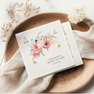 Serviette En Papier Thé Party Boho Floral Réception de Mariage