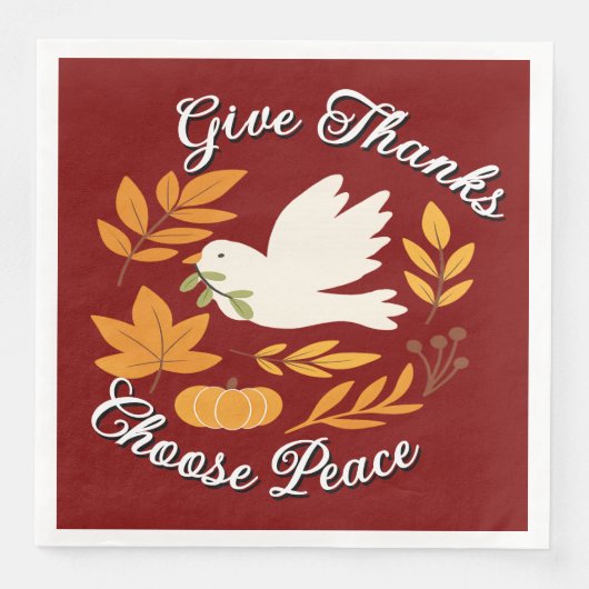 Serviette En Papier 'The Peace Collection' Paper Napkin (Devant)