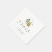 Serviette En Papier The Perfect Pair Doodle Sage Couples Shower (Coin)