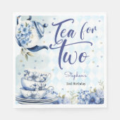 Serviette En Papier Thé pour deux, deuxième anniversaire pour les enfa (Devant)