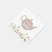 Serviette En Papier Thé pour deux fleurs (Coin)