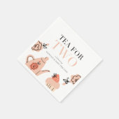 Serviette En Papier Thé pour deux | Tea Party Baby shower Party (Coin)