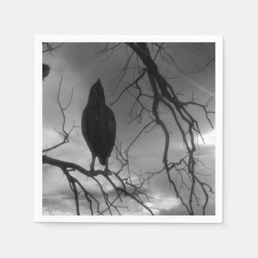 Serviette En Papier The Raven - Nevermore Sunbeams Tree (Devant)
