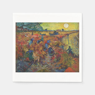 Serviette En Papier The Red Vineyard 1888 par Vincent van Gogh
