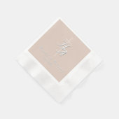 Serviette En Papier The Refined Catholic Pale-Pink Wedding (Coin)