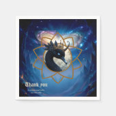 Serviette En Papier The Swan Who Guards the Moon. (Devant)