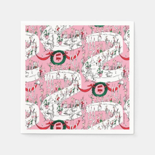 Serviette En Papier The Whos' Merry Christmas Feast (Devant)