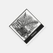 Serviette En Papier Thème 2 de l'écrivain vintage (Coin)