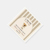 Serviette En Papier Thème café Espresso Martini Baby shower Bow (Coin)