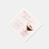 Serviette En Papier Thème Café Mariage Shower (Coin)
