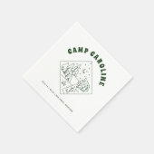 Serviette En Papier Thème Camping Enterrement de Vie de Célibataire (Coin)