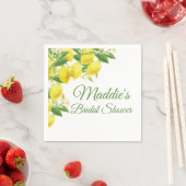 Serviette En Papier Thème citron Napkin personnalisé (En situation)