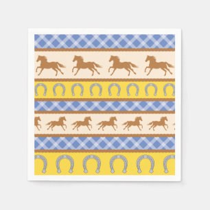 Serviette En Papier Thème d'anniversaire Cowboy Horse Kid