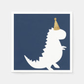 Serviette En Papier Thème d'anniversaire Dinosaur vert baby shower gar (Devant)